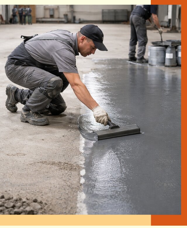 Гидроизоляция промышленного пола в Сергиеве Посаде от 1228 руб./м2 — ТепломастерСгп специалисты под ключ